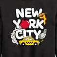 thumbnail image 3 of Instant Message - New York City Collage  - Toddler & Youth Crewneck Fleece Sweatshirt, 3 of 6