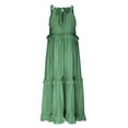 thumbnail image 7 of ClodeEU Women's Halter Neck Tiered Maxi Dress,Casual Flowy A-Line Sundress Green,Women's Plus L, 7 of 7