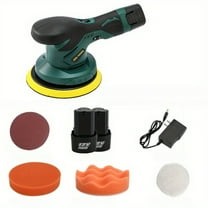 12V Cordless Polisher, Lithium-ion Adjustable Speed Handheld Polishing Machine for Car Waxing and Buffing