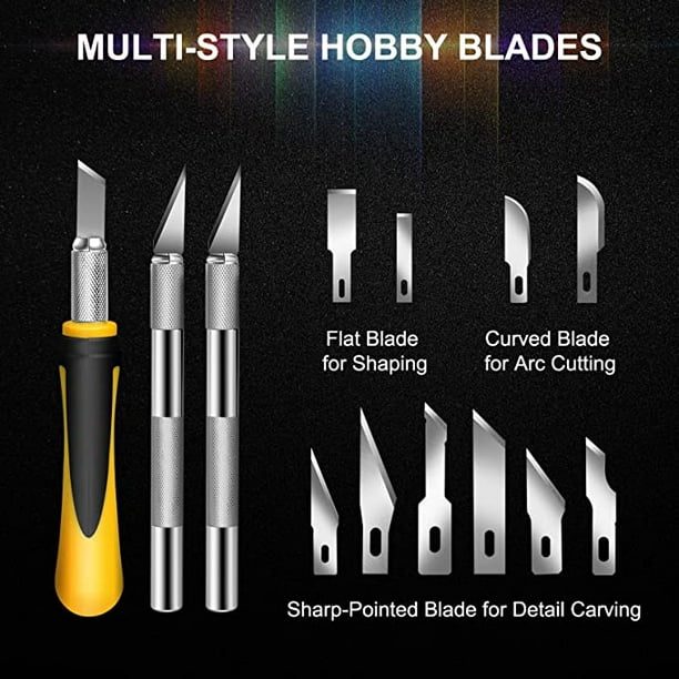 Exacto Knife, Exacto Knife Set, Hobby Knife, Craft Knife, Bring Large Cut-Resistant Gloves, Ideal for Crafting, Diamond Painting, and More