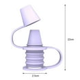 thumbnail image 6 of Ludlz Food Grade Silicone Bottle Mouth Leak Proof Bottle Top Spout No Spill Flow Control Valve Water Bottle Top Spout Adapter Replacement, 6 of 8