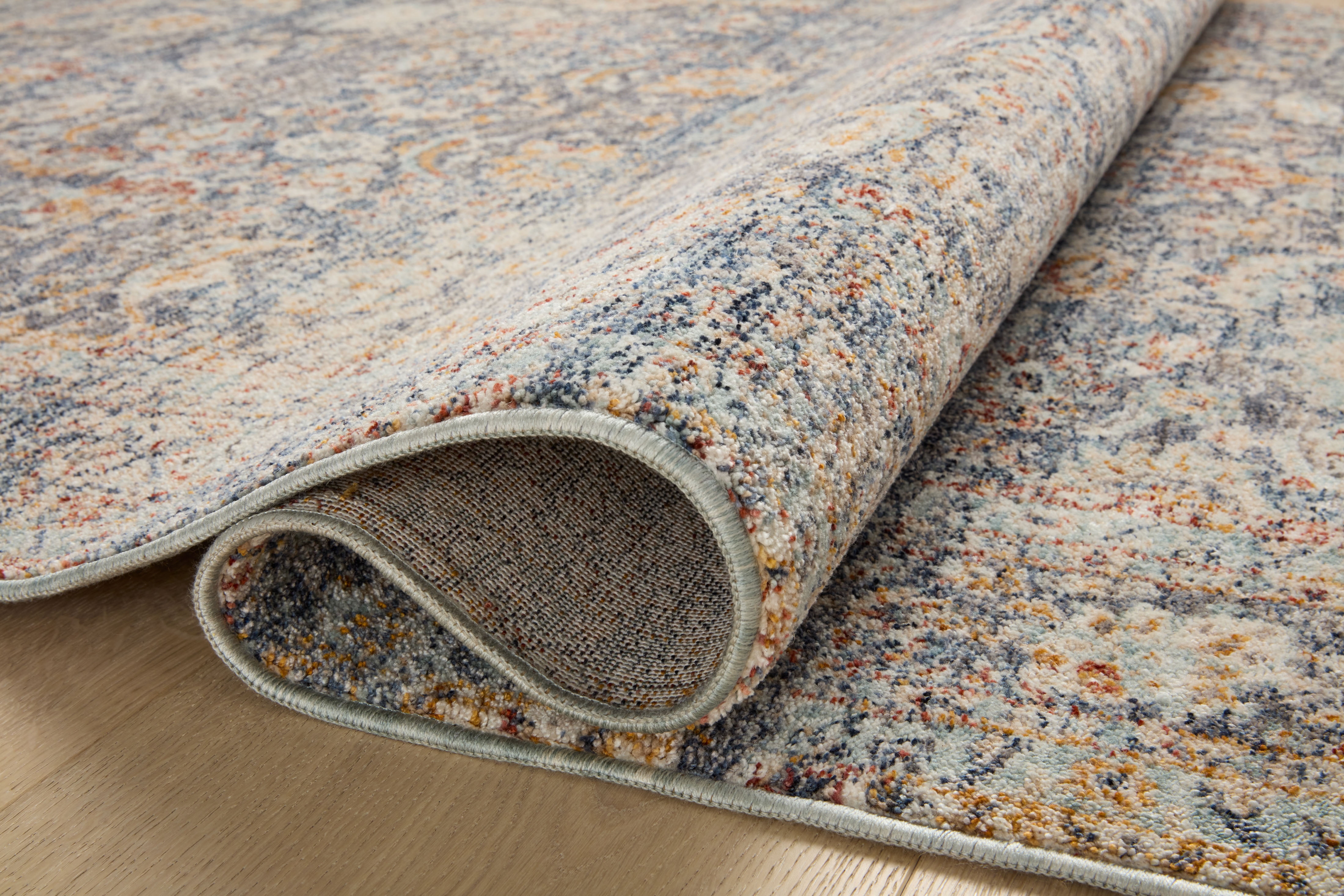 Angela Rose x Loloi Blake Navy / Multi 6'-7" x 9'-10" Area Rug