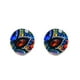 thumbnail image 4 of Juego de aretes y cadena con dije circular ZVEZDA plata mexicana ley .925 multicolor, 4 of 5