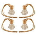 thumbnail image 3 of TISHITA 2xPortable Empty Glass Perfume Bottles Reusable Car Hanging Diffuser Ornament 2 Pcs, 3 of 8
