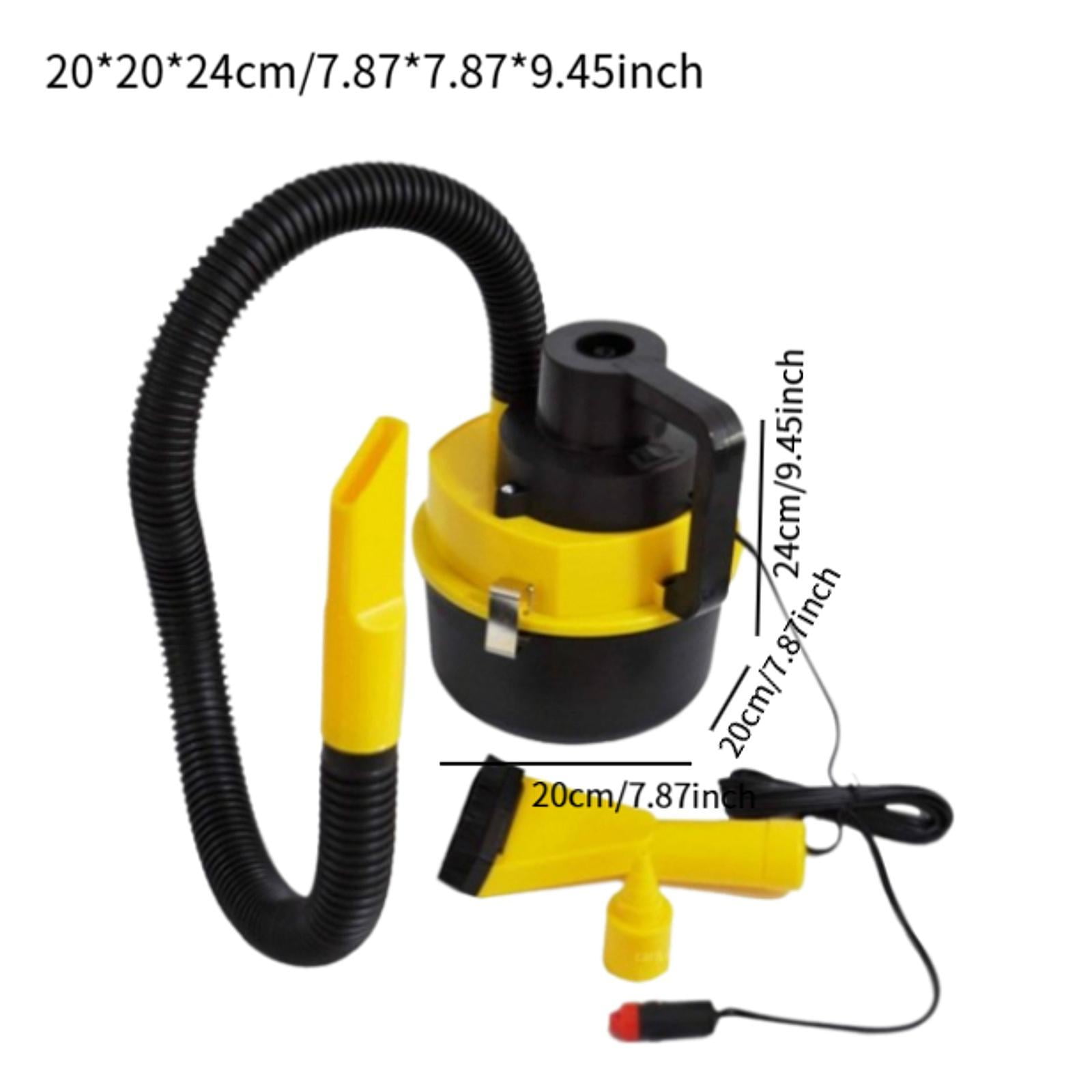 Dickly Car Vacuum Cleaner Automotive Interior Cleaner Compact Portable Black and Yellow