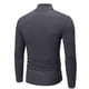 thumbnail image 3 of Camisa de manga larga con cuello alto de poliéster para hombre - Corte ajustado, color liso - Moda/deportivo - Tallas M-XXL, 3 of 5
