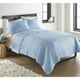 thumbnail image 3 of Seersucker 6-in-1 Quilt Set, Twin, Carlton Plaid Blue, 3 of 7