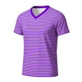 thumbnail image 3 of CONZONE Carnival Men's T-Shirts Short Sleeve T Shirts for Men Casual Crew Neck Striped Lightweight Tees Soft Cozy Athletic Tops, 3 of 8