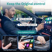OttoExpress Play2video Ultra Wireless CarPlay Android Auto Adapter Car TV Box for OEM Wired CarPlay Car