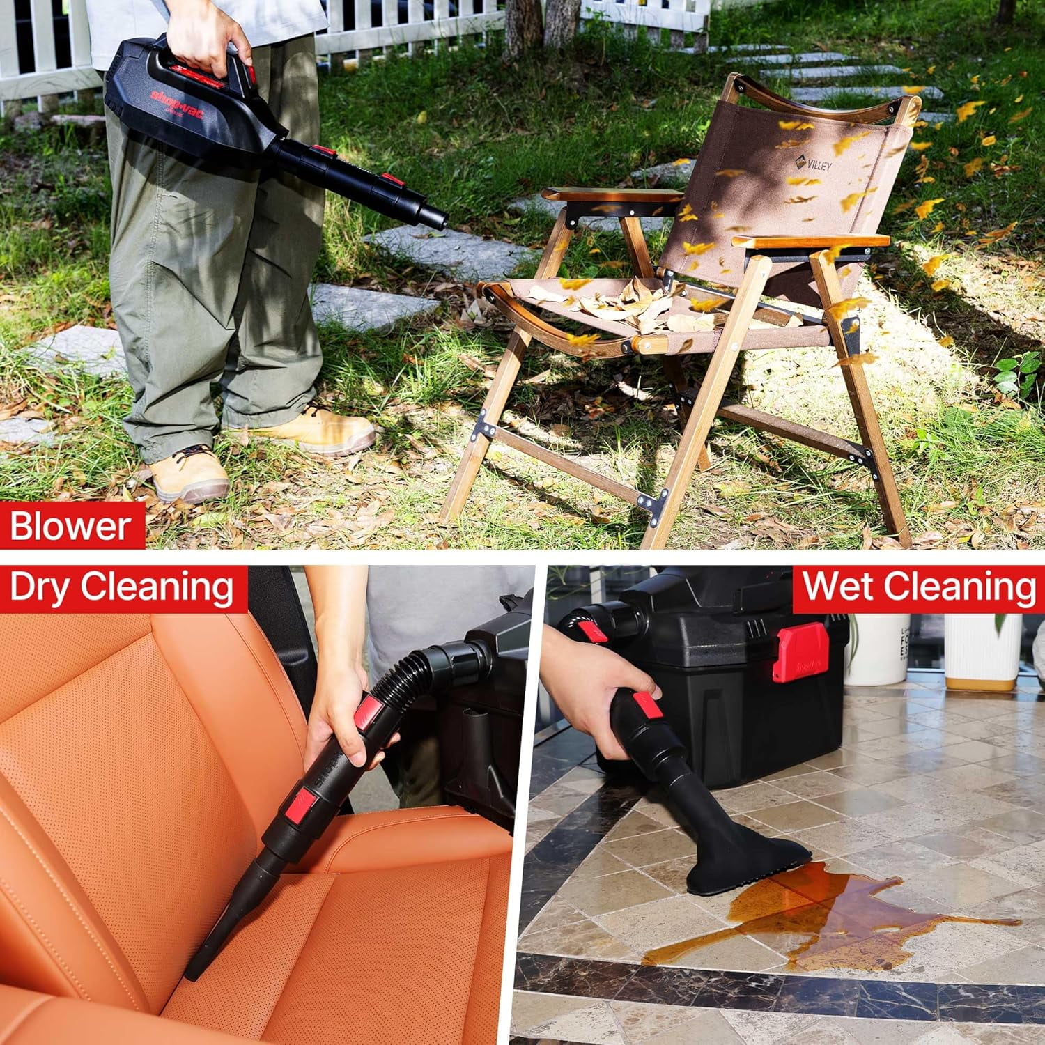 Shop-Vac Cordless 2-in-1 Wet Dry Vac with Blower
