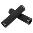 thumbnail image 1 of Poignée de Guidon de Vélo en Microfibre Cuir, Poignée de Guidon de Vélo Absorbant les Chocs pour Atelier de Réparation de Vélo Noir avec Anneau Noir, Noir avec Anneau Rouge, 1 of 8