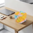 thumbnail image 3 of 2026 Edition Premium Tie-Dye Pop Bubble Cube Squeeze, 3D Silicone Sensory Block Fidget Squeeze, Hand-Pinching Sensory Toys, Soft Squeeze Decompression Dough for Adults, 3 of 5