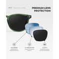 thumbnail image 4 of WMP Eyewear - Gafas de sol cuadradas redondeadas, modernas y polarizadas para hombre, 4 of 9