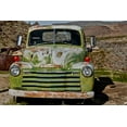 thumbnail image 2 of Susan Vizvary Photography 18x13 Black Ornate Wood Framed with Double Matting Museum Art Print Titled - Vintage Green Chevorlet Route66, 2 of 4