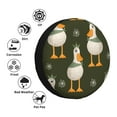 thumbnail image 4 of Fuzoiu Mallard Ducks Wild Birds Print Universal Spare Tire Cover with Buckle Strap, Waterproof Wheel Covers for Jeep, Trailer, RV, Truck and All Car-15 inch, 4 of 6