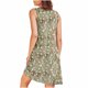 thumbnail image 4 of Camisón de mujer con estampado y bolsillos, sin mangas, plisado, cuello redondo, 4 of 7