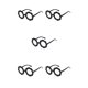 thumbnail image 2 of Qarigey Gafas para niños Gafas de girasol Adorables Accesorios de ropa de moda Estilo para protección de ojos Negro Blanco Plata Type2 NO2, 2 of 6