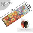 thumbnail image 5 of Yayeee Hallway Runner Rug 2'x6' Non Slip Machine Washable with Rubber Backing, Purple Floral Tomatoes, 5 of 8