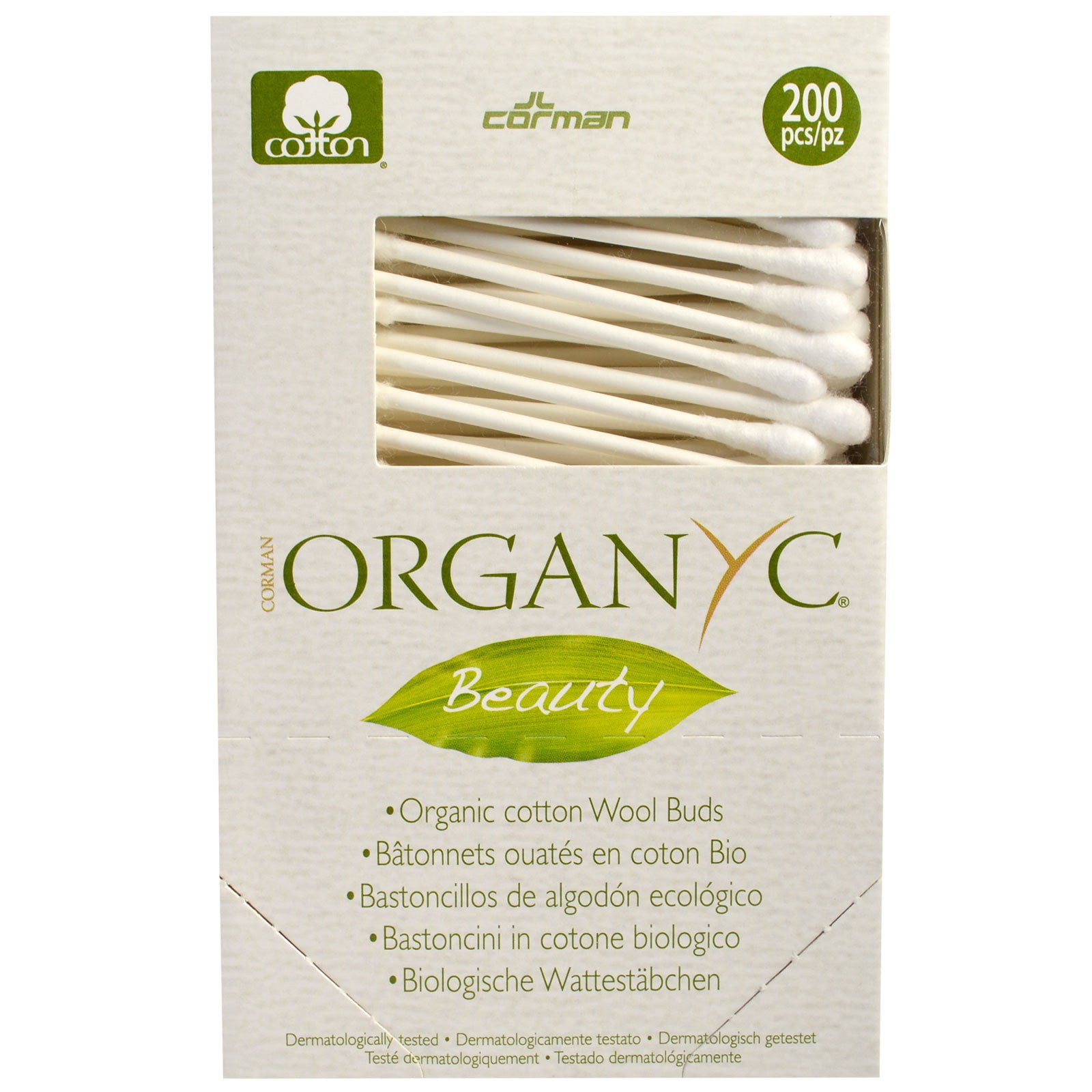 Organyc Organic Cotton Wool Swabs 200 Piece(s)