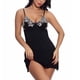 thumbnail image 4 of Vestido de lencería para mujer con tirantes finos, cuello en V, espalda descubierta, decoración de encaje en el pecho, camisón, 4 of 8