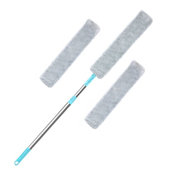 Flexible Flat Duster Cleaning Tool Detachable Handle MultiSurfaces Dusting Brush Home Use