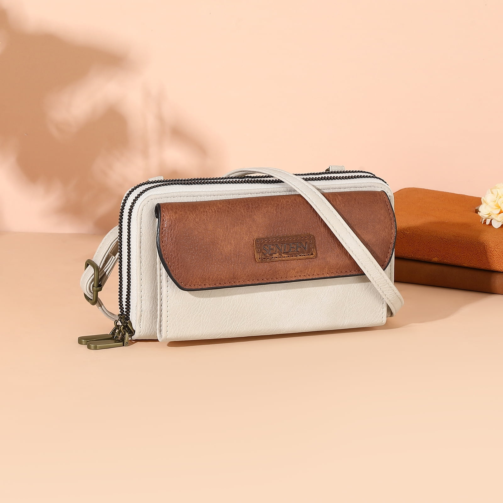 SENDEFN Small Crossbody Phone Purses for Women Vegan Leather Crossbody Bags Shoulder Handbags