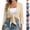Beige, variant on Gamivast Tie Front Cardigan for Women-Cropped 3/4 Sleeve Bolero Shrugs Open Front Lightweight Sheer Tops for Dresses Casual Summer Beach Vacation Cover Ups