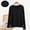 A1 Black, variant on Vinsonshop Womens Built-in Bra Long Sleeve T-shirt Slim Fit Crewneck Casual Stretch Layering Tops Pink XL