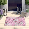 thumbnail image 2 of Pioneer Flower Floral Print Flannel Non Slip Door Rugs,Washable Door Mats Indoor,Decorative Door Mats,Dirt-Resistant and Absorbent Doormat for Entrance,Bedroom,Kitchen,Bathroom,31.5"x17", 2 of 4