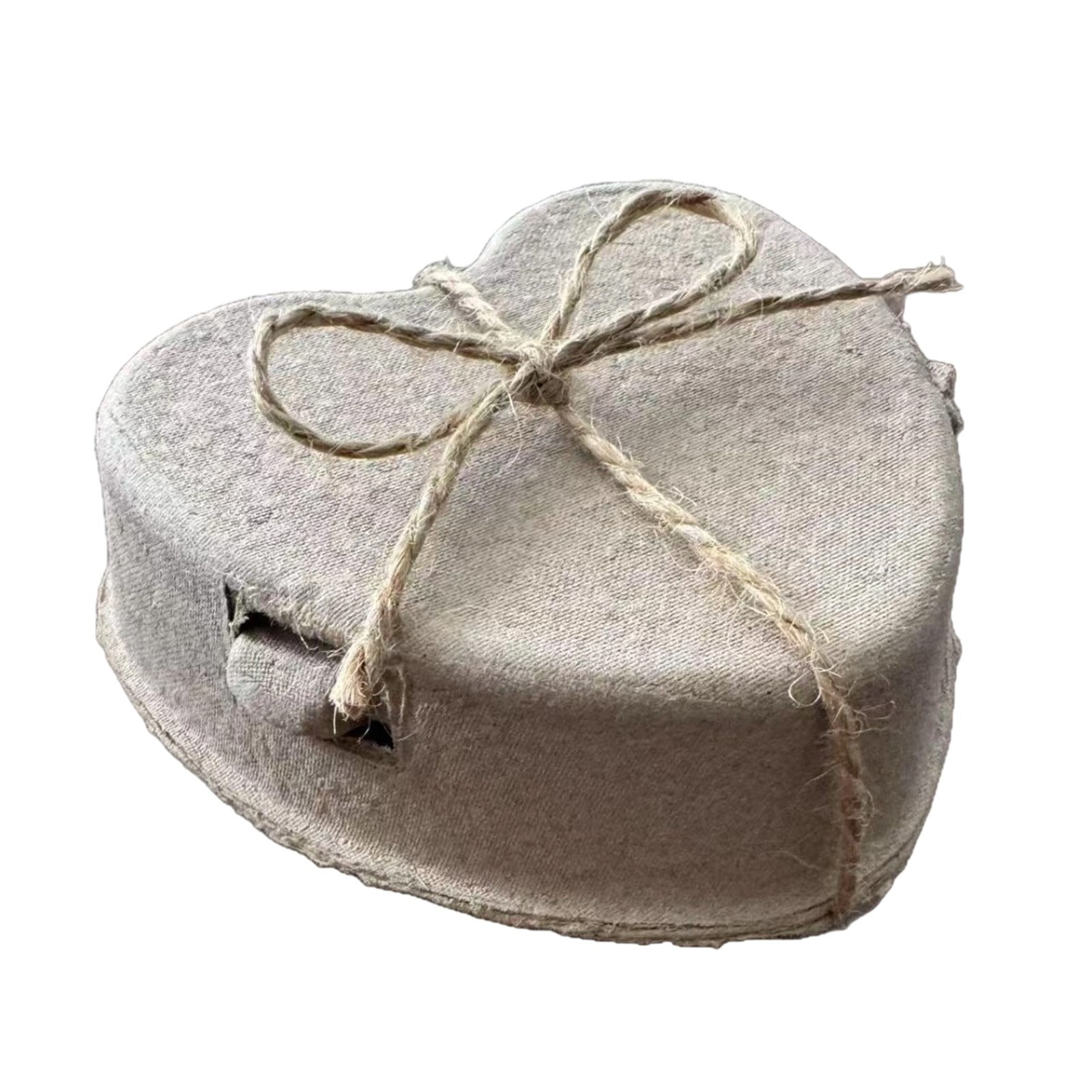 XINGXIANG Easter Heart Shaped Eggs Cartons, Heart Shaped Paper Pulp Egg Container with Jute Rope for Easter Home