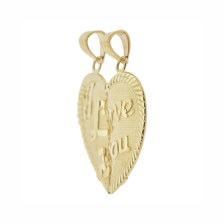 14K Gold Love Couple Charm Pendant orders