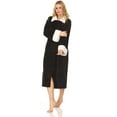thumbnail image 4 of ISOTONER Ladies Zip Up Plush Robe Oatmeal Large, 4 of 8