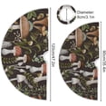 thumbnail image 3 of JOOCAR Mushroom Christmas Tree Skirt, 36 Inches Large Tree Mat Xmas Ornaments for Indoor Outdoor Holiday Party Decorations Supplies, 3 of 5