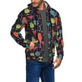 thumbnail image 3 of Zip Up Hoodies for Men - Colorful Wine Glass Print Long Sleeve Comfrt Men'S Fashion Hoodies & Sweatshirts, Jackets for Men Hoodies Pullover Clothing Clothes with Pouch, 3 of 5