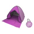 thumbnail image 4 of Tente de Plage Tente de Protection Solaire avec 6 Piquets de Tente Tente de Camping Rayures Roses, 4 of 9