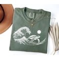thumbnail image 3 of Comfort Colors Sea Turtle T-Shirt: Ocean Wave Graphic Tee, 3 of 4