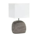 thumbnail image 1 of Simple Designs LT1115-BWN Lampe de Table en Céramique Bedrock, Marron, 1 of 6