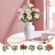 thumbnail image 1 of Ramo De Rosas De Policarbonato 1 unidad de mini rosas de plástico color caqui,ramo de flores artificiales de seda para decoración nupcial y arreglos del hogar. Rkxzt, 1 of 8