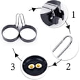 thumbnail image 2 of Eggs Rings, Stainless Steel Egg Cooking Rings, Pancake Mold For Frying Eggs And Omelet, 2 of 5