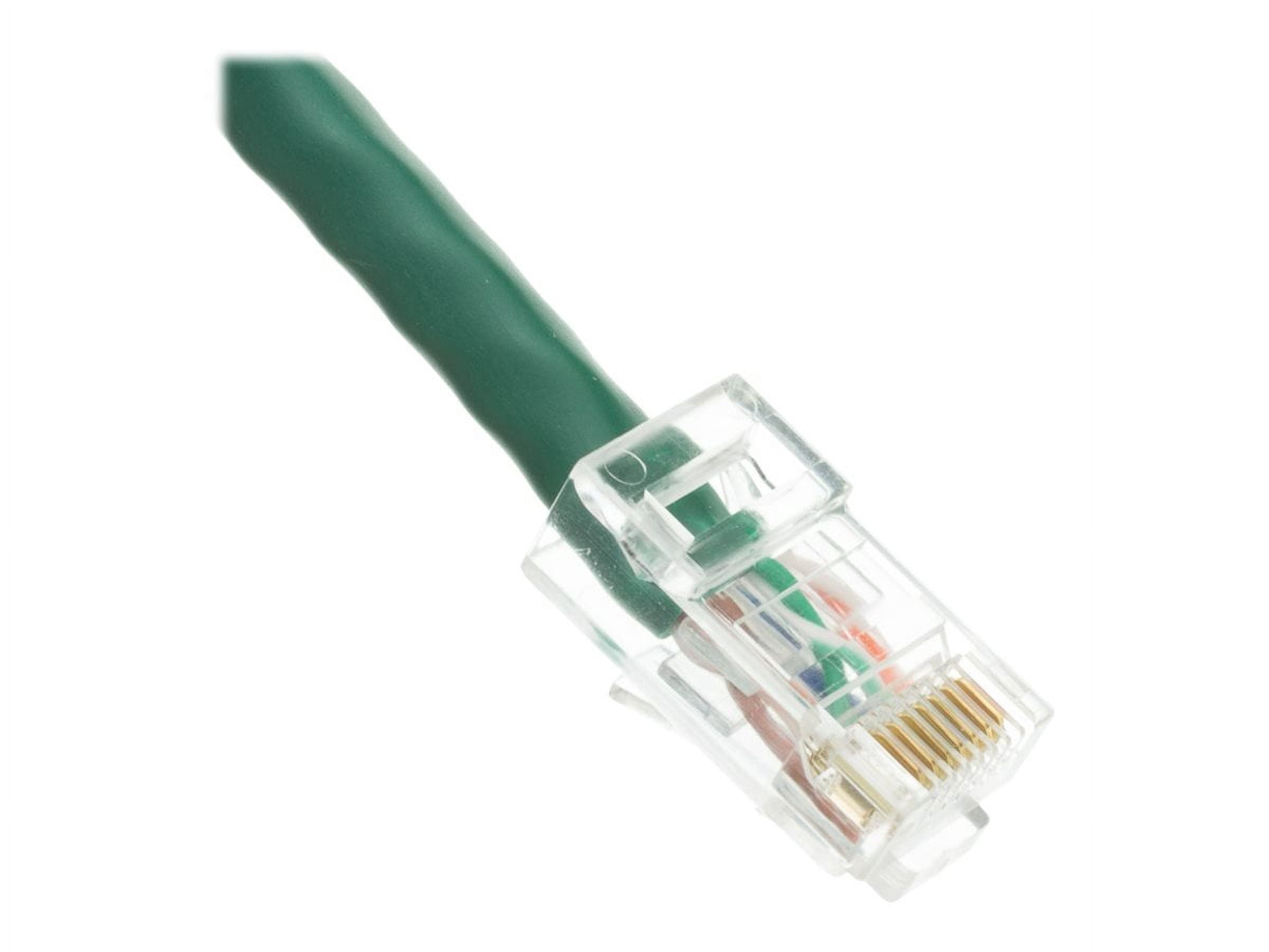 Cat6 Green Ethernet Patch Cable, Bootless, 2 foot