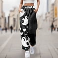 thumbnail image 2 of WILLBEST Pantalones Casuales para Mujer, Cómodos Pantalones Deportivos con Estampado de Halloween, Cintura Elástica Suave, Ideales para Uso Diario y Relajación 4 Chica, 2 of 4