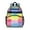 Colorful Watercolor Stripe, variant on Colorful Tie Dye Pattern Backpack for School,Cute School Bag,Schoolbag with Adjustable Shoulder Straps & Padded Back,15.25"x11.5"x5.25"