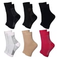 thumbnail image 3 of 6 Pairs Dr Sock Soothers Socks Anti Fatigue Compression Foot Sleeve Support Brace Sock For, 3 of 7