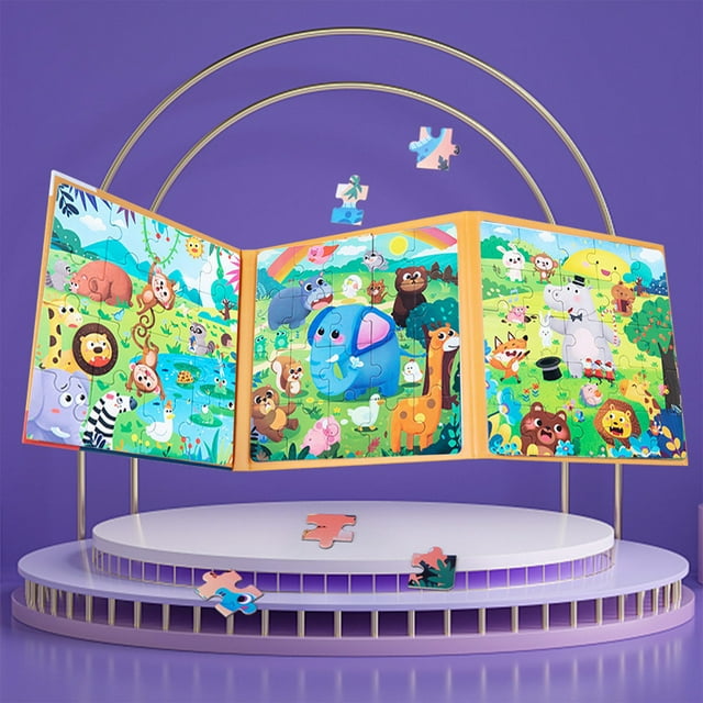 Full Range Of 10 Advanced Magnetic Puzzles For Toddlers Aged 3 To 7 Years Old 3 In 1 Magnet Puzzle Book Puzzle Game Magnetic Activity Toys For Boys And Girls