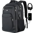 thumbnail image 1 of Mochila Paude para hombre y mujer con portátil de 15,6 pulgadas, color negro, 1 of 7