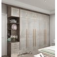 thumbnail image 4 of Light Luxury Flat Door Large Wardrobe Modern and Simple Home Bedroom Assembly Solid Wood Wardrobe Nordic Overall Cabinet Customi My Lux Decor Round, 4 of 17