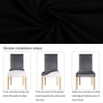 thumbnail image 4 of SearchI Dining  Chair Covers Slipcovers, Spandex Fabric  Removable Washable Short Parsons  Chair Covers  Dining ,, 4 of 6