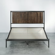 Zinus Wesley Metal Platform Bed Frame with Wood Slat Support, Twin
