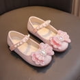 thumbnail image 7 of GUOBIOZIY Girls Dress Mary Jane Ballet Flats Low Heel Princess Shoes（Pink,2-2.5 Y）, 7 of 7