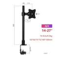 thumbnail image 2 of Bras de Bureau pour Moniteur 10-27 Pouces en Acier, Support de Téléviseur Lcd Simple, Inclinaison, Rotation 360°, Réglable, 2 of 6